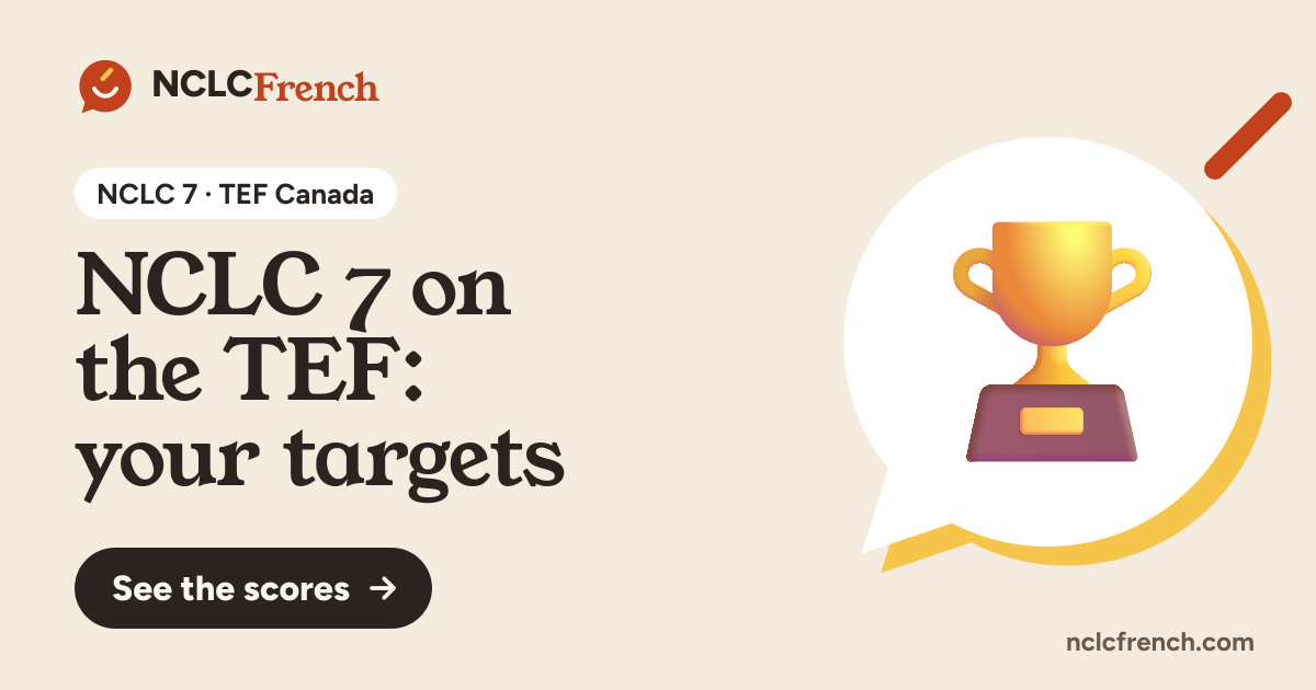 NCLC 7 on the TEF: your targets
