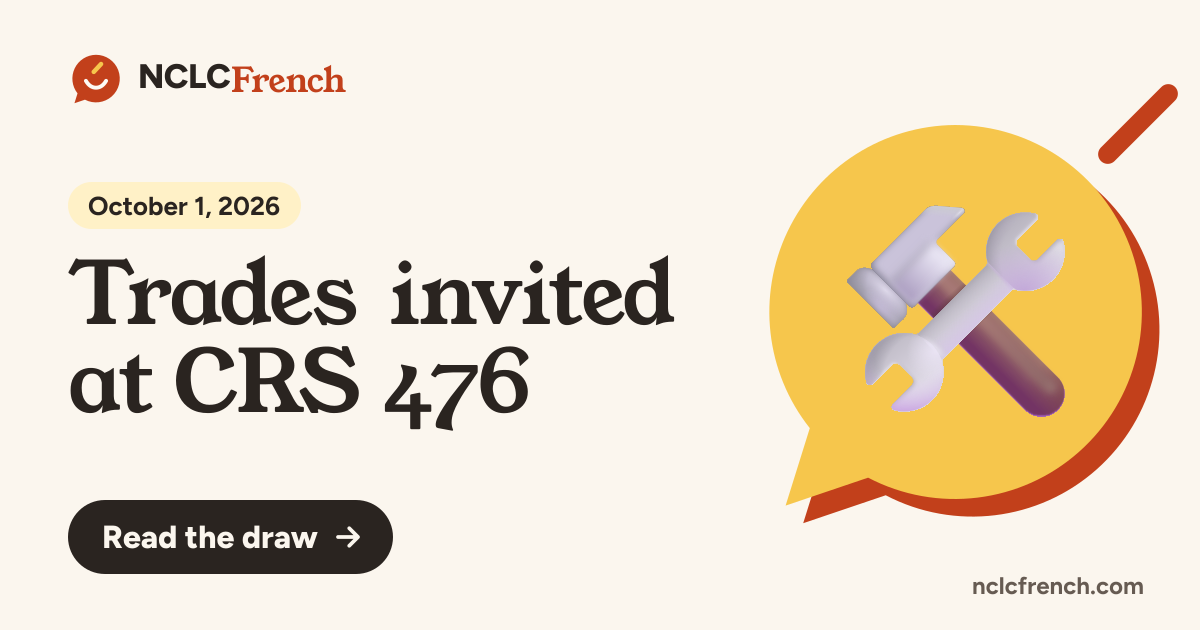 Trades invited at CRS 476