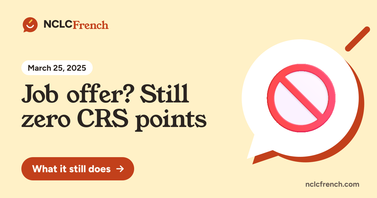 Job offer? Still zero CRS points