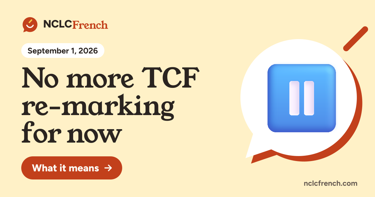 No more TCF re-marking for now
