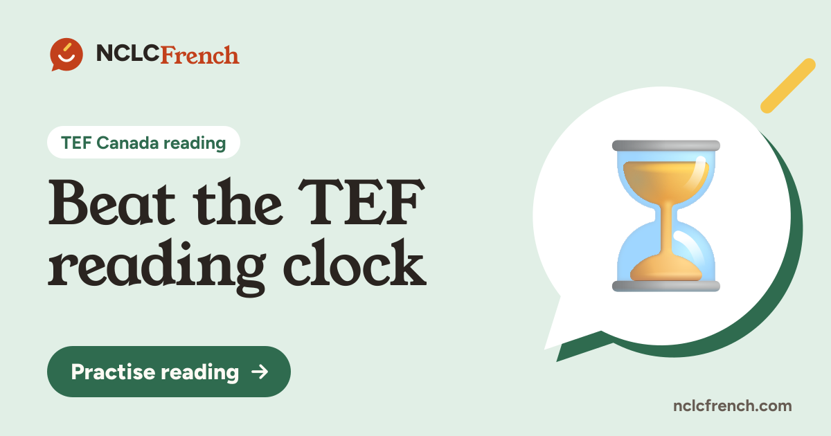 Beat the TEF reading clock